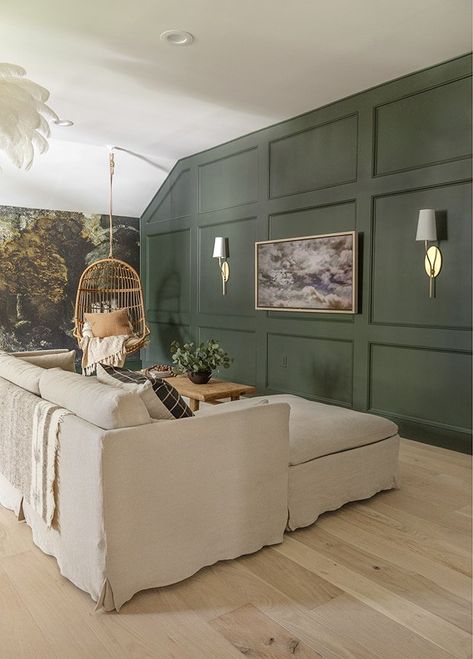 Green Accent Wall, Jenna Sue Design, Green Accent Walls, Jenna Sue, Living/dining Room, Kitchens And Bedrooms, Rooms Reveal, Maximalism, Decor Trends