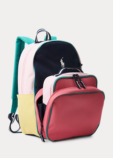 Color-Blocked Backpack & Lunch Tote Set Ralph Lauren Bags, Sac Lunch, Spring Accessories, Lunch Tote, Ralph Lauren Home, Lunch Bag, Girls Accessories, Casual Shirts For Men, Pencil Case