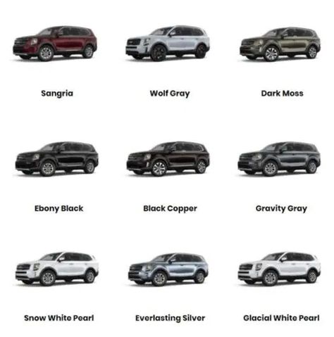 2022 Kia Telluride Colors | Rick Case Kia Sunrise Kia Telluride Interior, Kia Telluride, New Cars, Cars, Quick Saves, Color