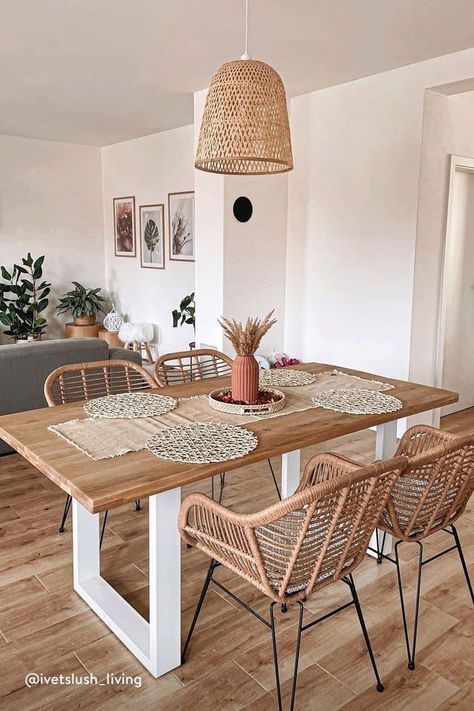 Boho Dining Room, Dinning Room Design, Boho Living Room Decor, Ideas Casa, Decor Home Living Room, Boho Living Room, Dining Room Design, Home Decor Tips, Living Room Inspiration