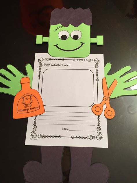 Writing activity to use with Matthew Mcelligott's Even Monsters Need Haircuts. Have students style their monster's hair and then write about something else that a monster may need like a vacation. Halloween Read Alouds, October Activities, Halloween Kindergarten, Fun Fall Activities, Fabulous Fall, Writing Ideas, Student Fashion, Autumn Activities, Writing Activities