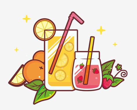 Strawberry Summer Drinks, Juice Clipart, Refreshing Fruit Drinks, Summer Special Drinks, Cool Png, Orange Juice Drinks, Diy Juice, Summer Juice, Mango Cream