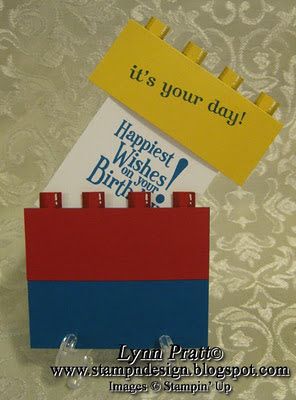 Stamp-n-Design: Lego - Duplo Birthday Card Lego Cards, Lego Birthday Cards, Lego Card, Lego Invitations, Lego Birthday Party, Birthday Cards For Boys, Boy Cards, Lego Birthday, Lego Party