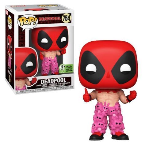 Deadpool (with Teddy Pants) [ECCC] | Vinyl Art Toys | hobbyDB Deadpool Funko Pop, Teddy Bear Pants, Vinyl Art Toys, Dead Pool, Pop Marvel, Funko Pop Marvel, Marvel Deadpool, Funko Pops, Pop Vinyl