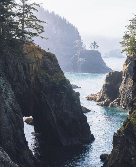 Pacific Northwest Escapes on Instagram: “Extraordinary sight of the Oregon Coast. Photo by @alberthbyang #pnwescapes - • • • • • Tags: #upperleftusa #naturephotography #pnw…” Gcse Art Mood Board, Oregon Photoshoot, Scenery Mountain, Aesthetic Water, Sunset At The Beach, Ocean Aesthetic, Photoshoot Locations, Senior Trip, Beach Hacks