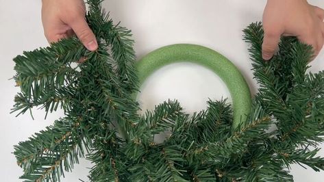 Get festive with this candle wreath centerpiece tutorial. An affordable, stunning and chic decoration for your Christmas table. Candle Wreath Centerpiece, Centerpiece Tutorial, Wreath Centerpiece, Candle Wreath, Dollar Store Christmas Crafts, Festive Centerpieces, Easy Christmas Wreaths, Festive Crafts, Candle Wreaths