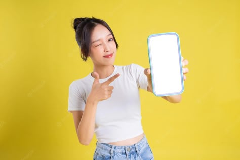 Posing With Phone, Woman Holding Phone, Holding Phone, Digital Advertising Design, Ads Creative Advertising Ideas, Editor Wallpaper, Flyer And Poster Design, Boys Long Hairstyles, Fashion Photography Inspiration