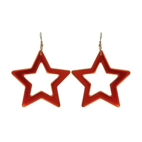 Png Clothes, Star Earring, Earrings Star, Red Accessories, Mia 3, Funky Jewelry, Love Stars, Star Jewelry, Star Girl