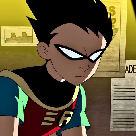 Robin Art Dc, Fotos Do Robin, Robin Without His Mask, Robin Pfp Teen Titans, Robin Teen Titans Icon, Ttg Robin, Robin From Teen Titans, Robin Aesthetic, Robin Ttg