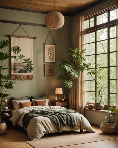 Orange Green Room Aesthetic, Orange And Green Interior Design, Green And Orange Bedroom Aesthetic, Sage And Orange Bedroom, Greenery Room Decor Bedroom, Orange And Green Bedding, Sage Green And Orange Bedroom, Burnt Orange And Green Bedroom, Dark Orange Bedroom