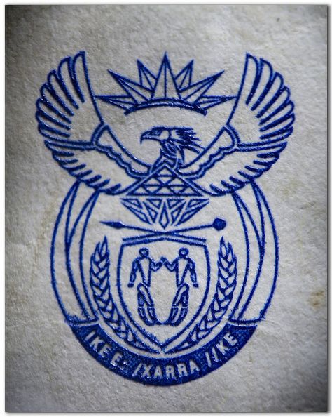 !ke e: /xarra //ke - "Diverse People Unite" South African Coat of Arms  and motto South African Tattoo Ideas For Men, South Africa Inspired Tattoos, South African Inspired Tattoos, South Africa Tattoos For Women, South African Tattoo, South African Coat Of Arms, Message Wallpaper, African Image, Africa Tattoos