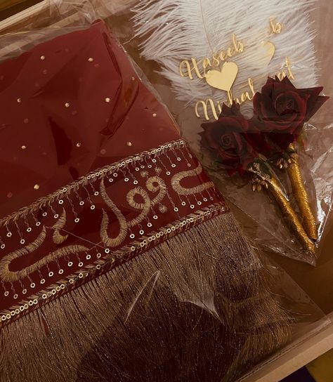 Aesthetic Nikah dupatta and pen ✨ Get your customised Nikah dupatta and pen for your special day and make it memorable ❤️ Dm us for details @art_attack000 #nikahdupatta #nikahpen #nikahthings #nikahnama #nikahgifts #nikahgift #nikahessentials #weddingdress Nikah Dupatta, Nikkah Ideas, 2024 Aesthetic, Art And Craft Design, Pakistani Dress, Craft Design, Pakistani Dress Design, Detail Art, Wedding Plans