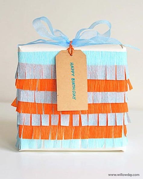 Crepe Paper Pinata Gift Wrapping Techniques - Gift Guides and Ideas - How to Make a First Impression #giftwrapping #giftideas #giftwrap #giftideas #giftwrapideas #giftwrappingideas #present #presents #presentideas #crepepaper #pinata Amazing Christmas Gifts, Gift Wrapping Techniques, Gift Wrapping Inspiration, Unique Gift Wrapping, Gift Wrap Ideas, Creative Gift Wrapping, Gifts Wrapping, Diy Gift Wrapping, Present Wrapping