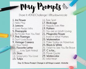 May Challenge Prompts Doodle Prompts, Drawing List, Doodle Challenge, May Challenge, 30 Day Art Challenge, Art Journal Challenge, Doodle A Day, 30 Day Drawing Challenge, Drawing Base Poses