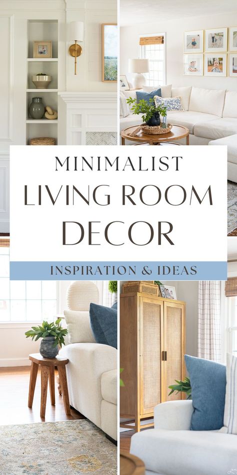 Learn how to design a warm, minimalist living room with these simple tips. Minimalism isn't cold or sterile; embrace fewer, key pieces for a cozy, spacious feel. Minimalist Living Room No Rug, Minimalist Living Room With Sectional, Minimal Natural Living Room, Minamilist Home Decor, Simple Minimal Living Room, Simple Modern Decor, Nordic Apartment Living Room, Minimal Cozy Apartment, Interior Design Living Room Scandinavian