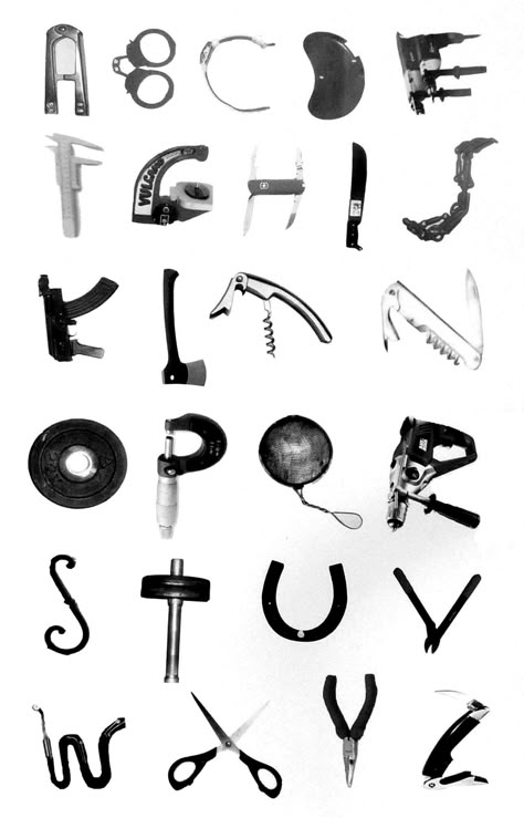 Letters Made Out Of Objects, Y2k Design Graphic, Abc Font, Sigil Tattoo, Typography Alphabet, Scrapbook Printing, Word Fonts, Alphabet Art, Unique Sticker