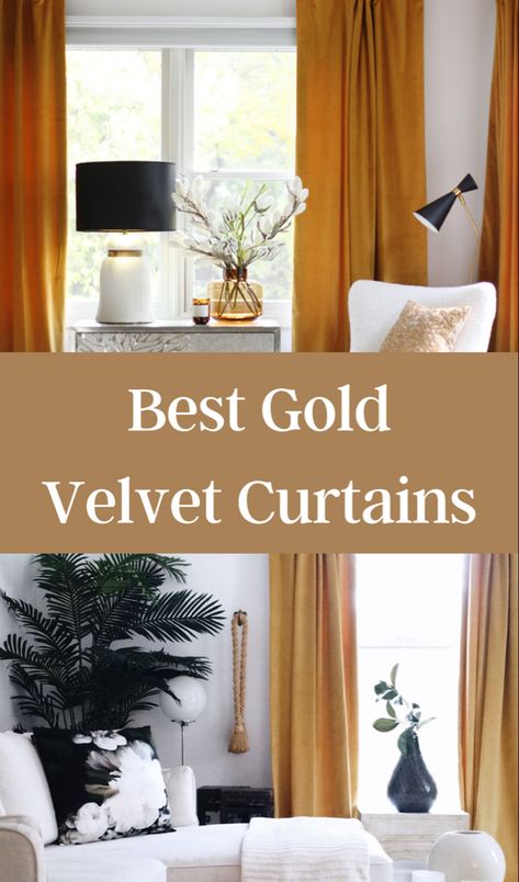 Gold velvet curtains Velvet Curtains Living Room Ideas, Gold Velvet Curtains, Pinch Pleat Curtains Diy, Pantry Vintage, Velvet Curtains Living Room, Cottagecore Living Room, Hipster Home Decor, Hipster Home, Modern Cottagecore