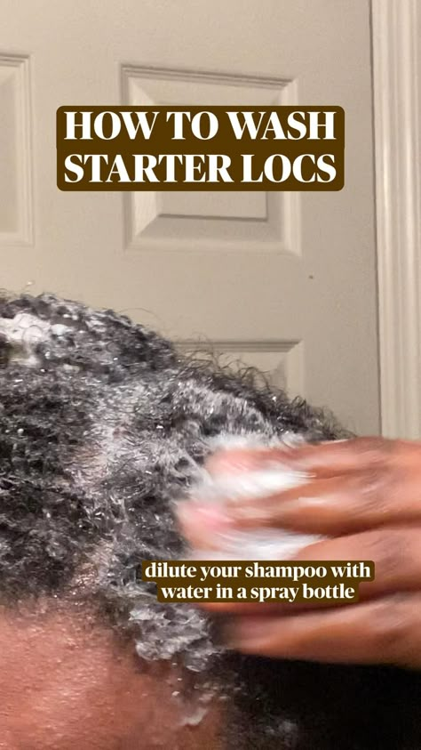 my first loc wash day!! i mixed a little Suave Daily Clarifying Shampoo with water in a spray bottle and massaged it into my scalp and locs before getting into the shower. then i made sure to thoroughly rinse my locs to avoid product build-up. quick and easy wash day ✨

starter locs loc maintenance loc updo microlocs care loc wash routine loc styles locs natural hair loc wash day routine microlocs styles locs two strand twists micro locs starter two strand twist on natural hair locs sister locs Loc Wash Day, Micro Locs Starter, Starter Microlocs, Starter Locks, Microlocs Styles, Twist On Natural Hair, Locs Starter, Dreadlocks Hair Care, Styles Locs