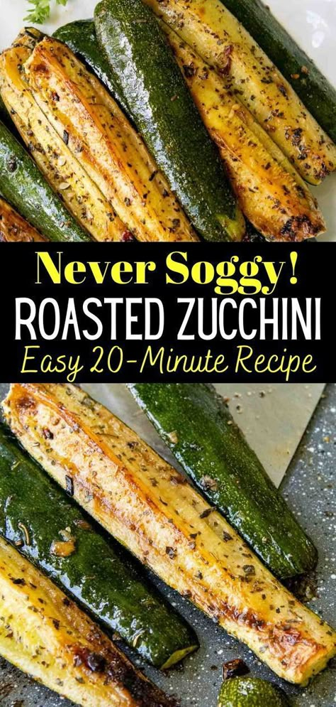 Oven Roasted Zucchini, Roasted Summer Squash, Zucchini Side Dishes, Easy Zucchini Recipes, Roasted Zucchini, Oven Recipe, Roast Zucchini, Roasted Vegetable Recipes, Vegetable Side Dishes Recipes