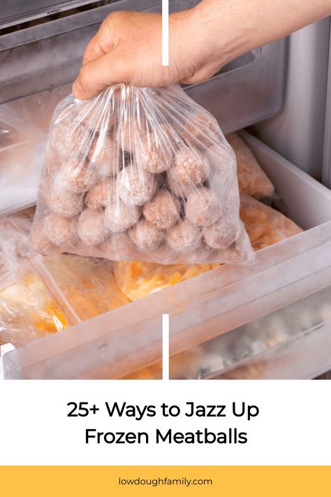 Discover easy, budget-friendly, and kid-approved ways to jazz up frozen meatballs! From Meatball Alfredo Pasta to BBQ Skewers, these creative recipes are perfect for busy parents. Get ready to transform your mealtime with simple yet delicious dishes that are sure to delight the whole family. #EasyRecipes #FamilyMeals #MeatballMagic Recipes With Frozen Turkey Meatballs, What Can I Make With Frozen Meatballs, Meal Ideas With Frozen Meatballs, Recipes Using Frozen Meatballs Dinners, Recipe Using Frozen Meatballs, Frozen Meatball Meal Ideas, How To Cook Frozen Meatballs, Ideas For Frozen Meatballs, Meatball Alfredo Pasta