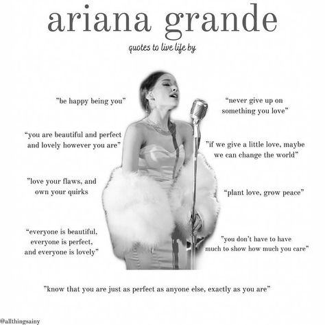 Ariana Grande Handwriting, Ariana Grande Senior Quotes, Ariana Grande Bio Ideas, Ariana Grande Username Ideas, Ariana Grande Quotes Wallpaper, Ariana Quotes, Ariana Grande Quotes, Ariana Grande Anime, Ariana Grande Songs