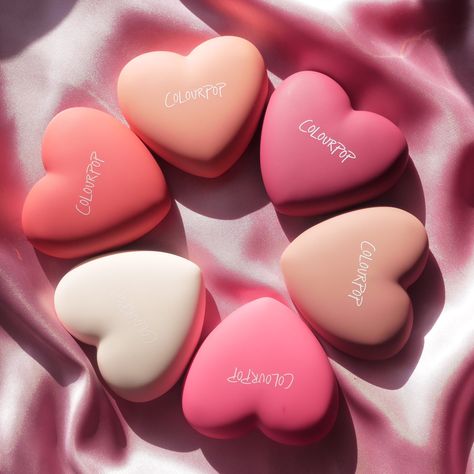 Heart Blush, Colourpop Blush, Valentine's Day Makeup, Makeup Packaging, Pink Veil, Makeup Things, Dream Makeup, 2024 Wishlist, Valentines Day Makeup