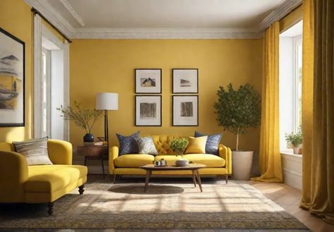 10 Paint Colors to Transform Your Living Room - Decor Crowd 70s Inspired Living Room, Yellow Living Room, Room Paint Colors, Neutral Walls, Paint Colors For Living Room, Inspired Living, Living Room Colors, Rattan Furniture, Living Room Paint