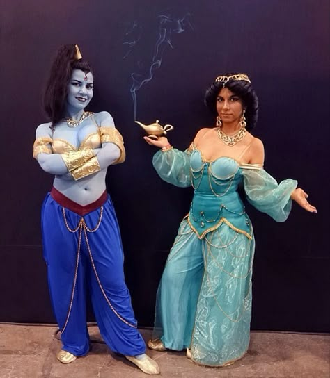 Aladdin Genie Costume For Women, Female Genie Costume, Genie Costume Aladdin, Princess Jasmine Photoshoot, Genie Costume For Women, Genie Cosplay, Genie Halloween Costumes, Alladin Genie, Jasmine Photoshoot