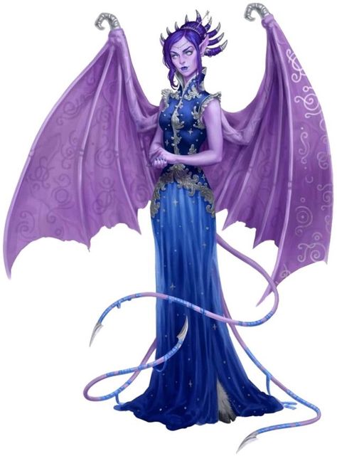 Nocticula Pathfinder, Dnd Succubus, Tiefling Female, Female Demon, Fantasy Demon, Pathfinder Character, Dnd Monsters, Fantasy Races, Dungeons And Dragons Characters