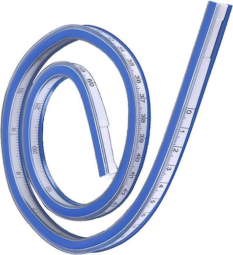 Flexible Curve Ruler Plastic Blue White Curve Flex Design Ruler For Engineering Drawing, Design Graphics, 12 Inch, 24 Inch Optional(12inch) : Amazon.ca: Office Products French Curve Ruler, Protractor Ruler, L Square Ruler, Small Plastic Ruler, Flex Design, Engineering Drawing, Clear Ruler, Drawing Instruments, Contour Line