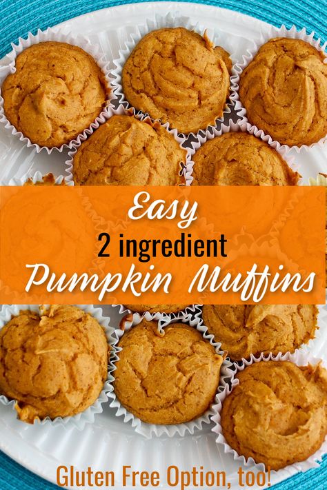 2 ingredient pumpkin muffins Low Fat Pumpkin Muffins, The Best Pumpkin Pie Recipe, Weight Watchers Pumpkin Muffins, Gluten Free Yellow Cake, 2 Ingredient Pumpkin Muffins, The Best Pumpkin Pie, Fresh Pumpkin Pie, Gluten Free Cake Mixes, Best Pumpkin Pie Recipe