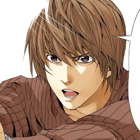 Dead Note, Takeshi Obata, Yagami Light, Light Yagami, Pfp Ideas, Profile Pics, Profile Pictures, Brown Hair, Anime Character