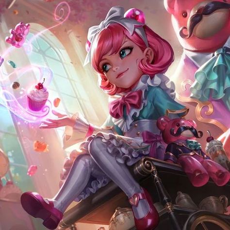 Annie League Of Legends, Pink Cosplay, Cupcake Queen, Skin Line, Cosplay Shoes, Lol League Of Legends, League Of Legends, Cosplay Anime, Cosplay Costumes