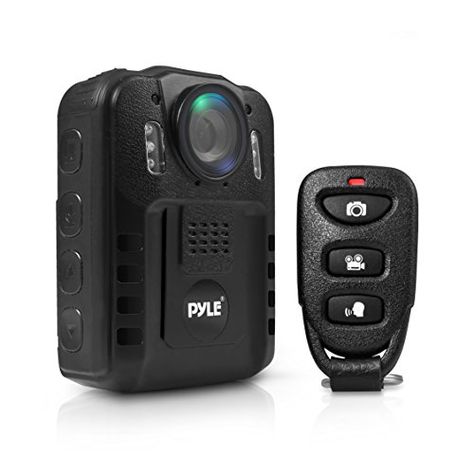 Pyle PPBCM9 Compact Portable HD 1080p 8MP Body Police Camera IR Night Vision LCD Display 16gb Internal Memory ** More info could be found at the image url.(It is Amazon affiliate link) #like4like Body Camera, Motion Detector, Voice Recorder, Spy Camera, Hidden Camera, Home Surveillance, Security Surveillance, Video Recording, Surveillance Cameras