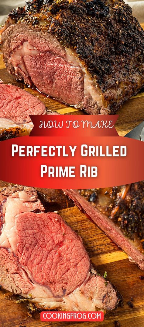 Prime Rib Easy, Poor Mans Prime Rib, Grilled Prime Rib, Rib Dinner, Cranberry Walnut Salad, Prime Ribs, Prime Rib Dinner, Moms Recipes, Prime Rib Roast Recipe