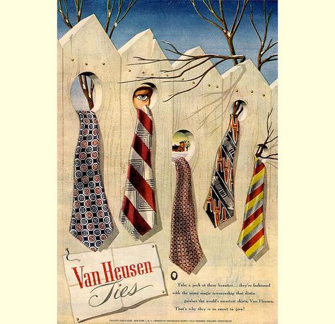 Somewhat creepy 1947 ad for Van Heusen Ties. #surrealist #1940s #fashion #ads 1940s Mens Fashion, New Mens Fashion, Skull Tee, Vintage Mens Fashion, Mens Tie, Van Heusen, Mens Accessories Fashion, Mens Fashion Trends, X Ray