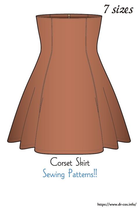 This is the pattern of Corset Skirt. cm size(A4 size) Children's-140/Ladies'-S,M,L,LL/Men's-L,LL At present, only Japanese. Added the number of fabric meters required for each size Corset Skirt Pattern, Skirt Sewing Patterns, Free Skirt Pattern, Skirt Patterns, Korean Blouse, 2024 Inspiration, Making Clothes, Corset Skirt, Skirt Sewing