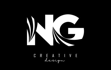 Creative white letters NG n G logo with leading lines and road concept design. Letters with geometric design. N G Logo, Ng Logo Design, Nexus Logo, Ng Logo, Initials Logo Letters, G Logo Design, Leading Lines, Ancient Drawings, S Logo Design