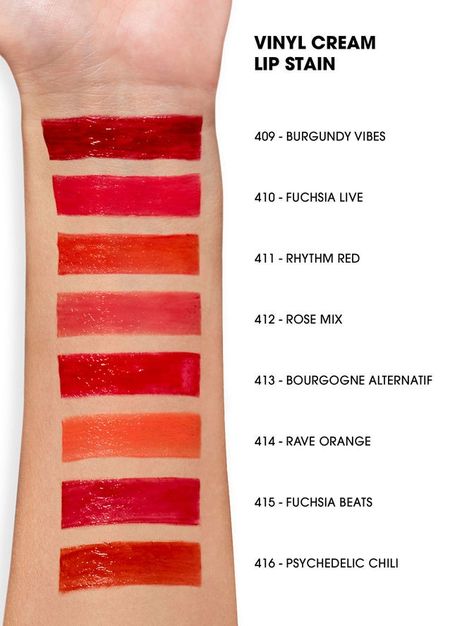 YSL vinyl cream lip stain Ysl Lip Stain, Makeup Ysl, Ysl Lip, Ysl Makeup, Korean Makeup Look, Shop Vinyl, Cream Lip Stain, Ysl Beauty, Lipstick Swatches