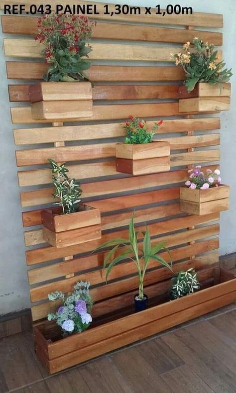 Wooden Pallet Shelves, Bricks Diy, Wooden Garden Furniture, Planter Design, Diy Furniture Table, Wooden Garden, Easy Woodworking Projects, Woodworking Projects Diy, Diy Plans