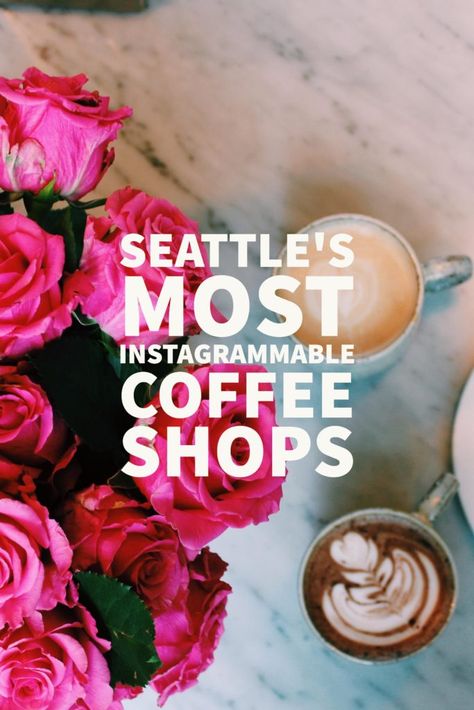 Seattle’s Most Instagrammable Coffee Shops #seattle #travel #guide #coffee #washington Seattle Coffee Shops, Washington Things To Do, Seattle Travel Guide, Seattle Vacation, Seattle Trip, Washington Vacation, Seattle Coffee, Washington State Travel, Seattle Travel