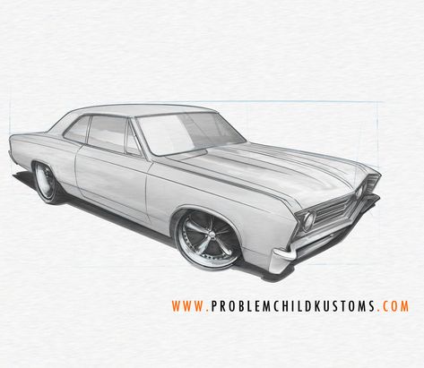 How To Draw a Musclecar | drawing hot rods Car Drawing Pencil, How To Draw Muscles, 67 Chevelle, Cartoon Car Drawing, Car Drawing, Cool Car Drawings, Cars Coloring Pages, Car Inspiration, Foose