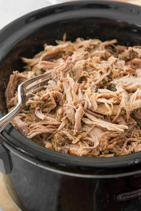 Slow Cooker Pulled Pork - The Recipe We Make Every Week Pork Loin Pulled Pork, Pulled Pork Crock, Slow Cooker Pulled Pork Recipe, Pork Crock, Bbq Pulled Pork Slow Cooker, Pulled Pork Recipe Slow Cooker, Crockpot Pork Loin, Bbq Pulled Pork Recipe, Pork Dinners