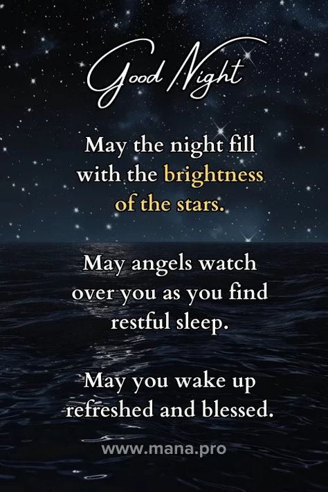 99+ Good Night Blessings Images (Free HD Download) - Mana Blessed Night Quotes Beautiful, Good Night Spiritual, Good Night Motivation Quotes, Good Night Blessings Prayer, Night Night Sweet Dreams, Gud Night Quotes, Inspirational Good Night Messages, Gud Night, Have A Blessed Night