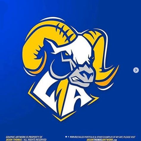 Los Angeles Rams New Logo | Branding & Identity Design La Rams Football, Los Angeles Logo, Los Angeles Rams Logo, Branding Identity Design, Ram Wallpaper, Rams Football, Football Team Logos, La Rams, Nfl Teams Logos