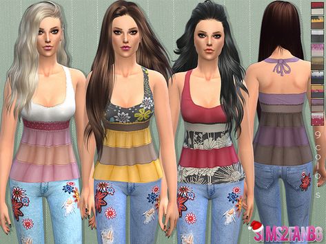 Sims 3 Cc Clothes, Aesthetic Sims, Long Sleeve Pencil Dress, Sims 3 Mods, Tie Up Shirt, 2000s Tops, Sims Clothes, Ts2 Cc, Camouflage Outfits