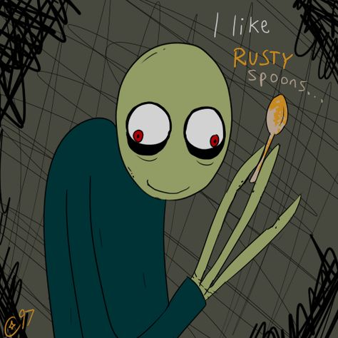 Salad Fingers Cartoon, Saled Fingers, Salad Fingers Rusty Spoons, Salad Fingers Fanart, David Firth, Rusty Spoon, Salad Fingers, Disneyland Tickets, Ambrosia Salad