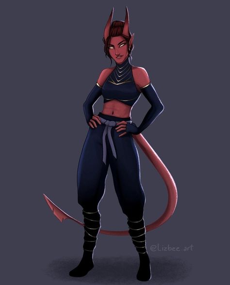 Tiefling Monk Female, Red Tiefling Female, Red Tiefling, Tiefling Monk, Tiefling Rogue, Monk Dnd, Tiefling Female, Dnd Tiefling, Fire Magic