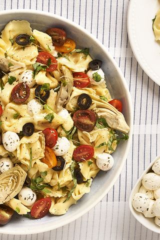 Galbani® Tortellini Salad With Marinated Fresh Mozzarella - Lactalis Culinary Marinated Tortellini, Asparagus Pizza, Tomato Caprese, Prosciutto Pizza, Caprese Sandwich, Pea Pesto, Gourmet Grilling, Protein Fruit, Fried Tomatoes