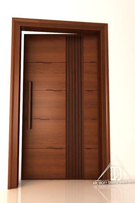 Wooden Entrance Door Design, Front Wooden Doors Entrance, Darwaza Design, Flush Door Design Modern Bedroom, Main Doors Wooden, Modern Wooden Doors Bedrooms, Main Door Wooden Design, Wooden Main Door Design Entrance Modern, Front Door Design Wood Modern